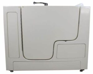 wheelchair transfer tub for remodeling situations